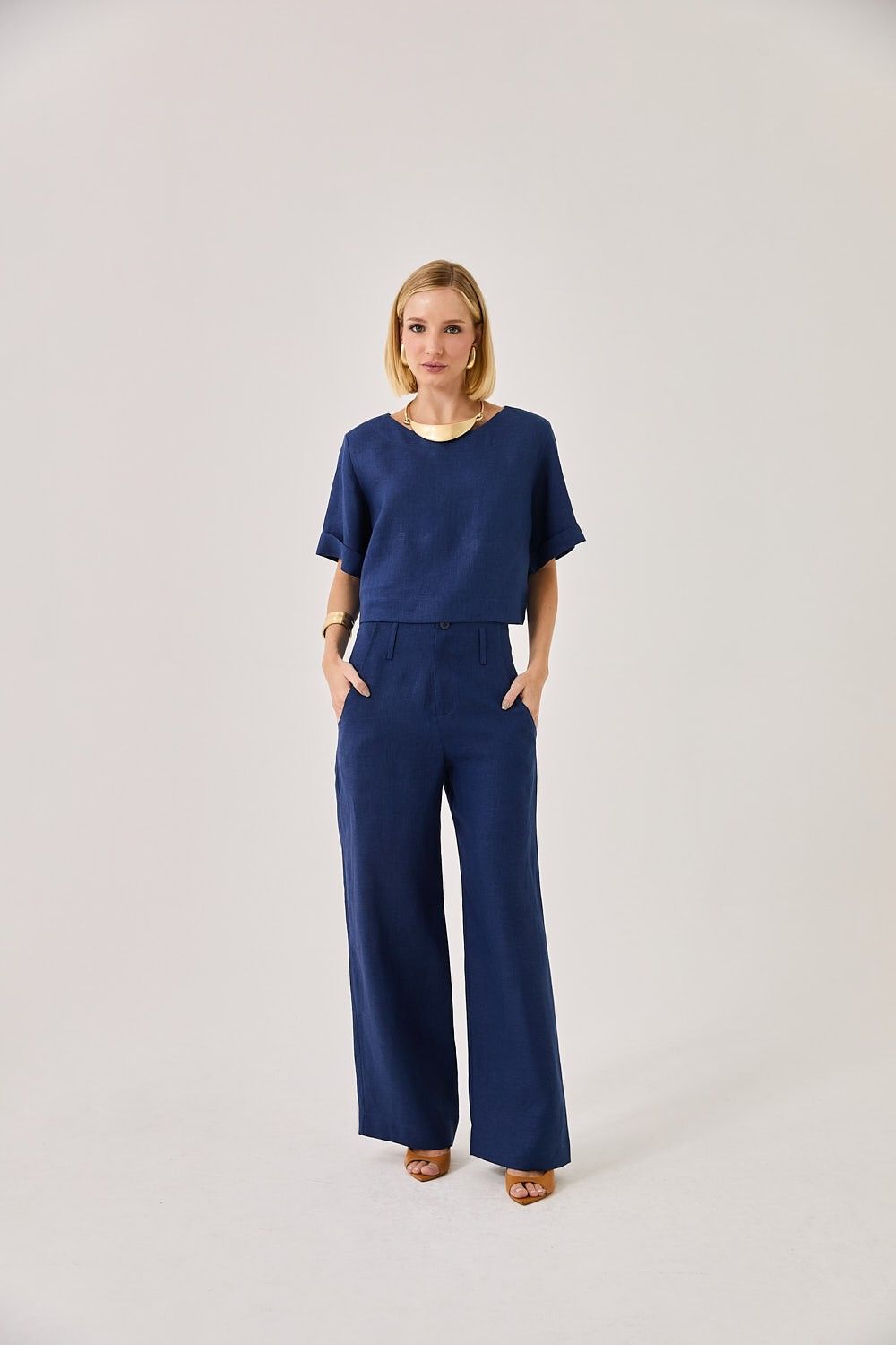 Blusa Feminina Linho Laura