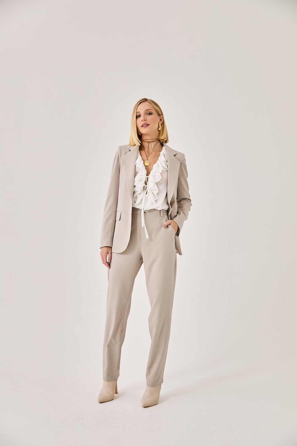 Blazer Risca de Giz Zoely