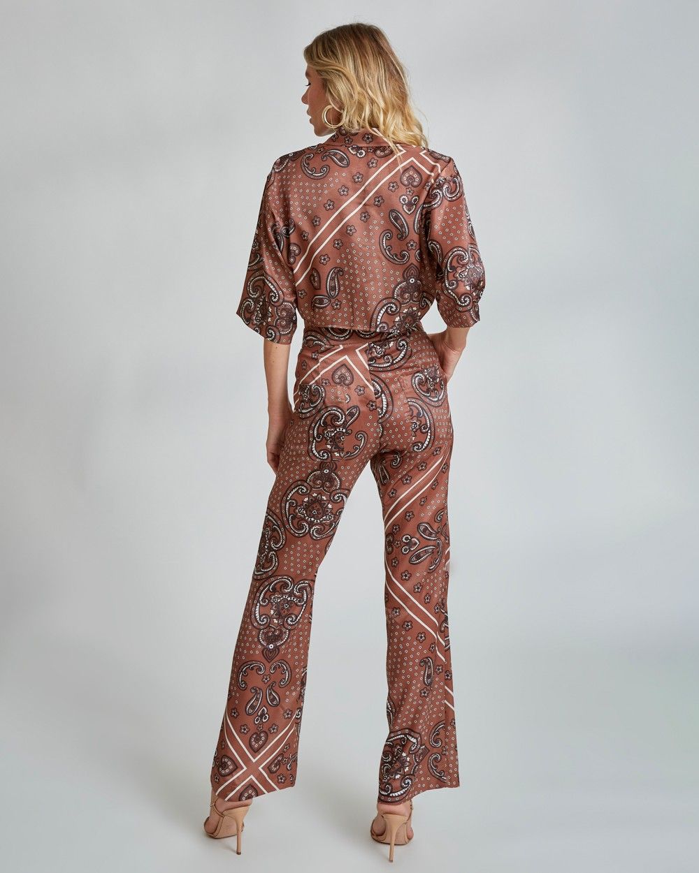 Calça Reta Floral 