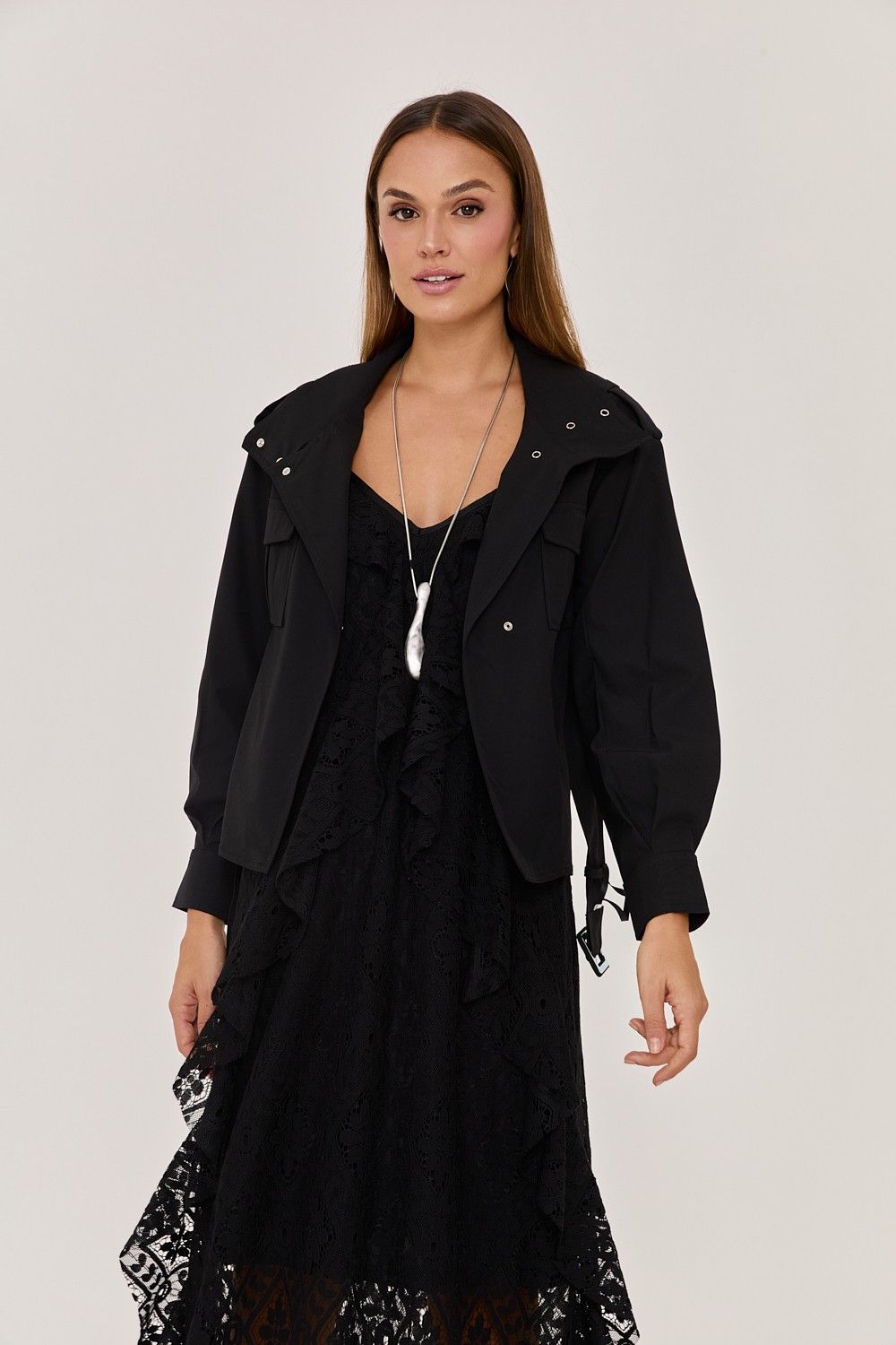 Jaqueta Feminina Trench com Cinto Lure