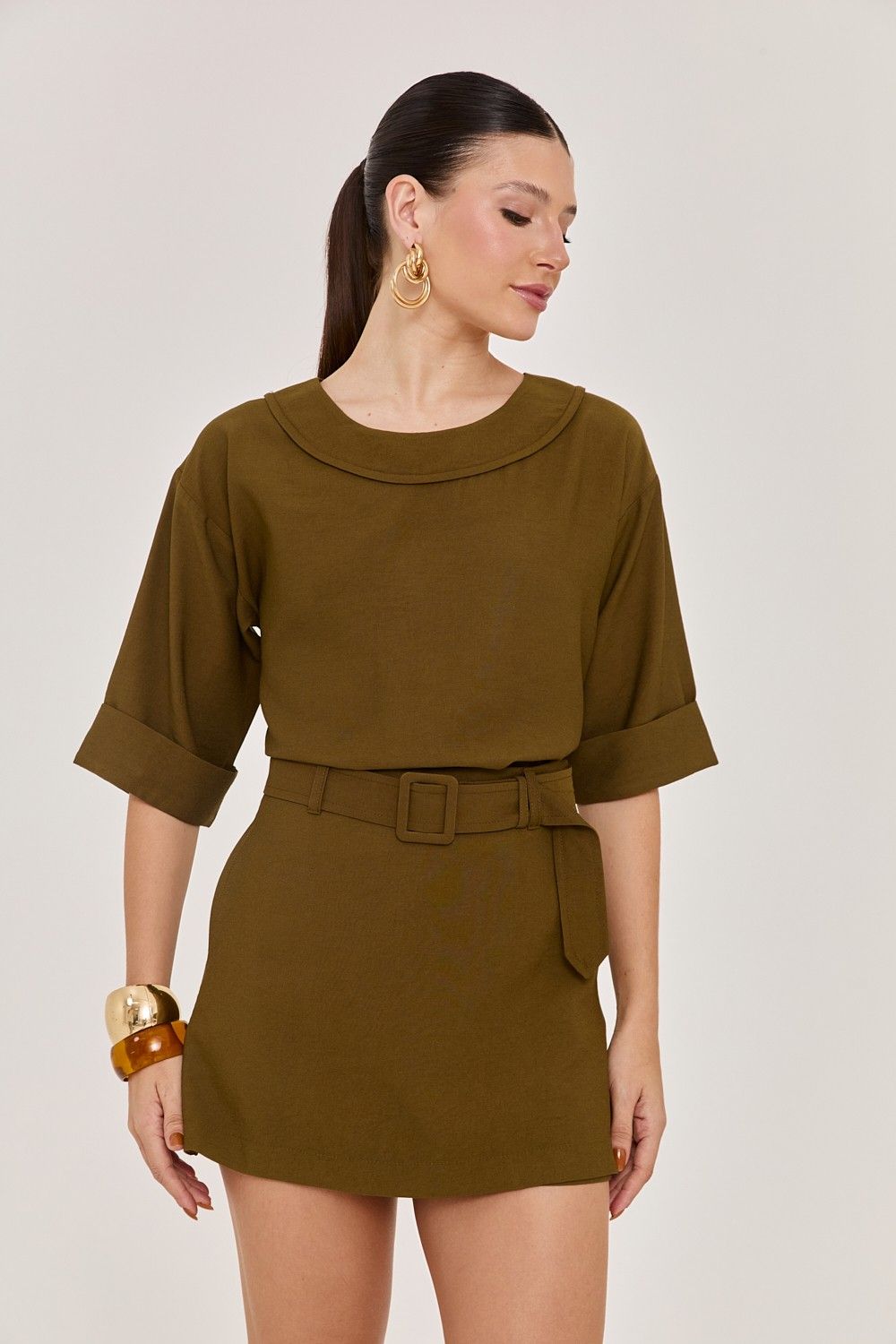 Blusa Feminina Decote Redondo Audrey