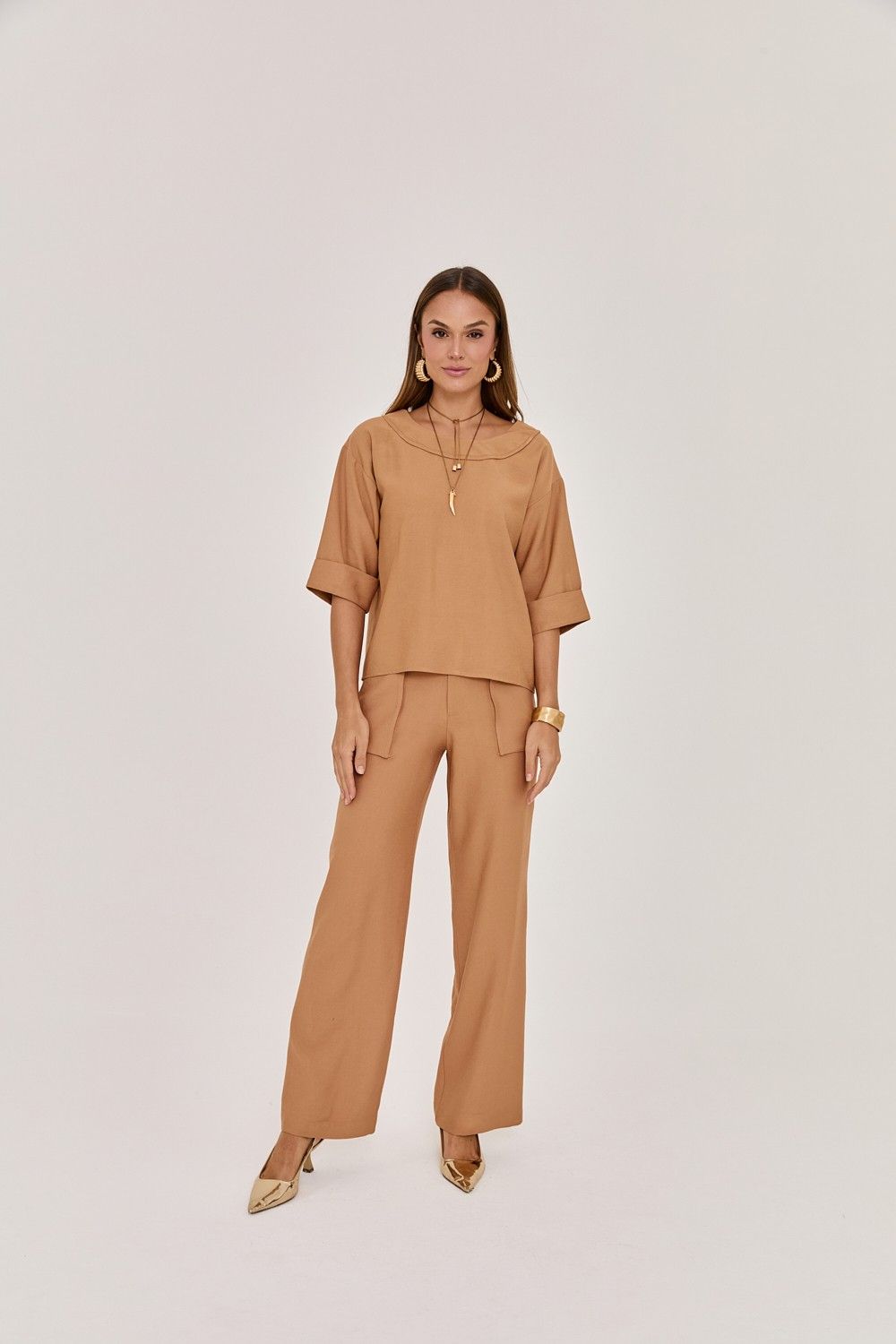 Blusa Feminina Decote Redondo Audrey