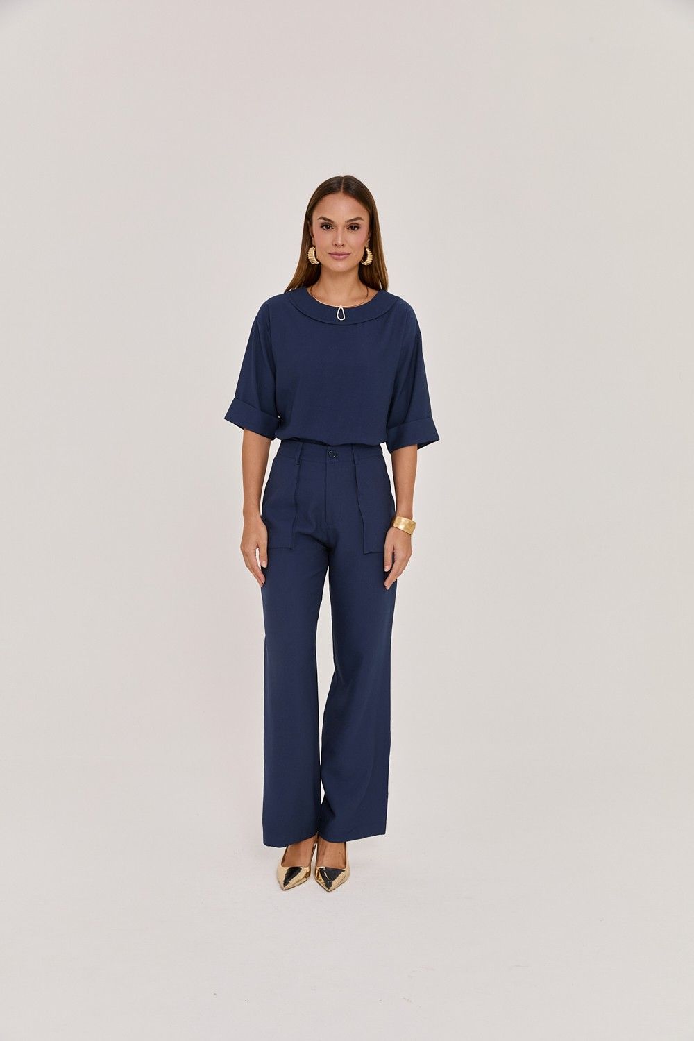 Blusa Feminina Decote Redondo Audrey