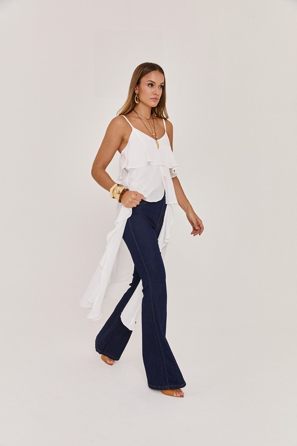 Blusa Feminina Alças e Bababos Lorraine