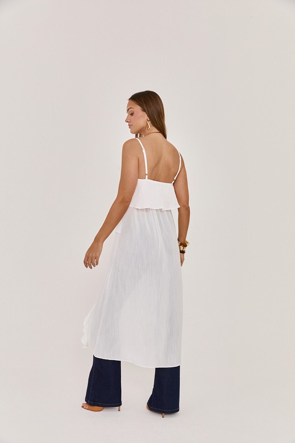 Blusa Feminina Alças e Bababos Lorraine