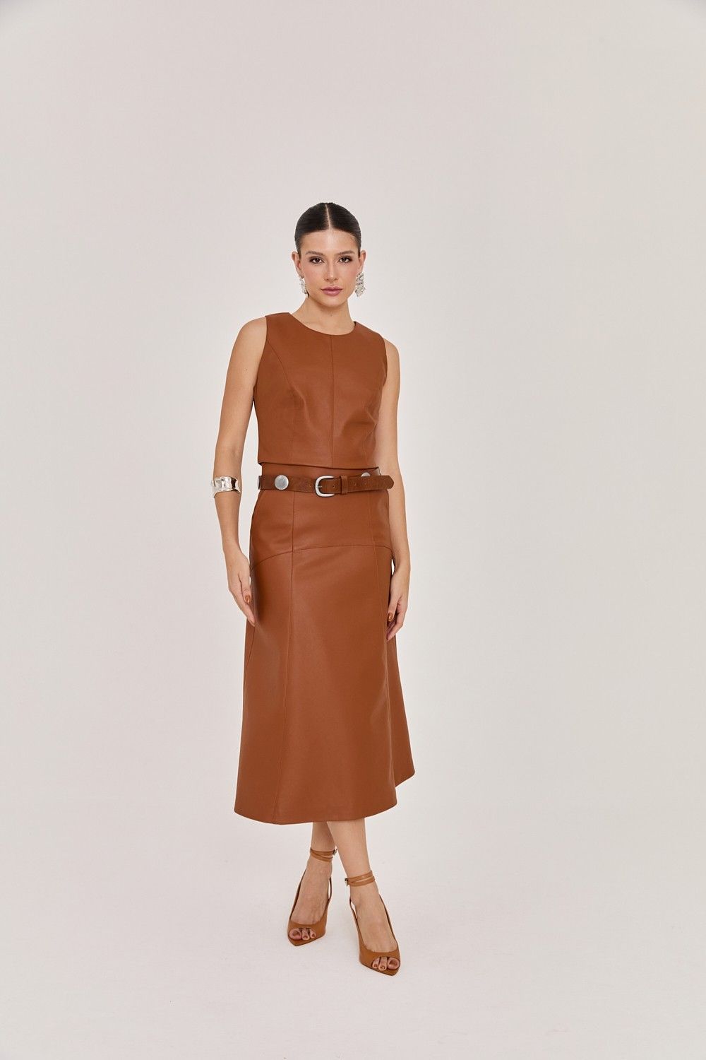 Blusa Feminina Like Leather Helena