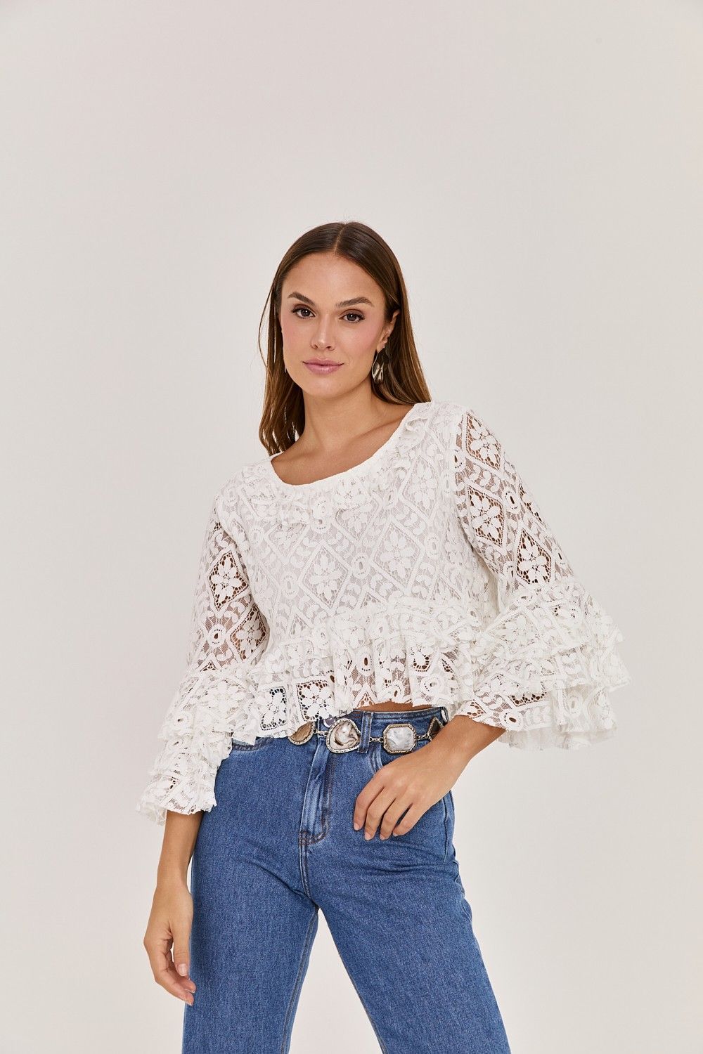 Calça Jeans Wide Leg Charlotte