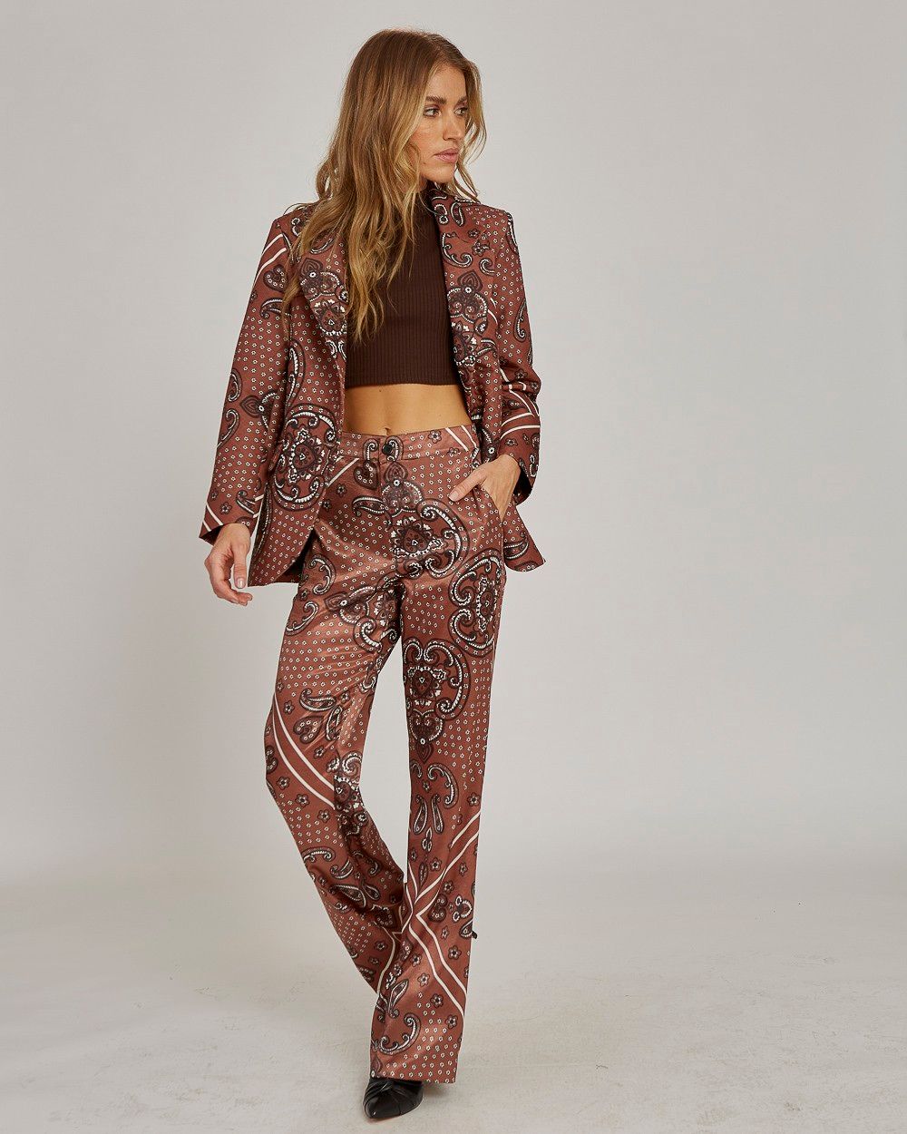 Blazer Floral Paisley