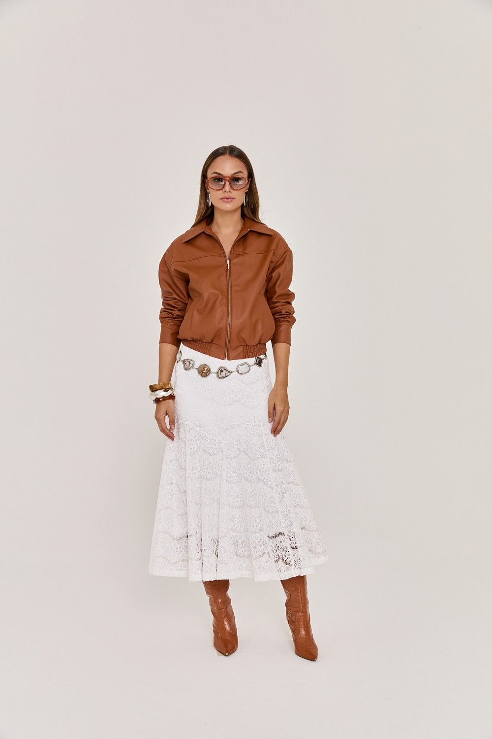 Jaqueta Feminina Like Leather Helena