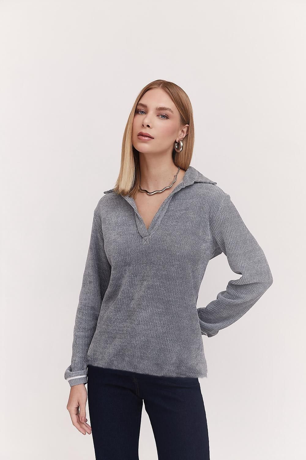 Blusa Polo Chenille
