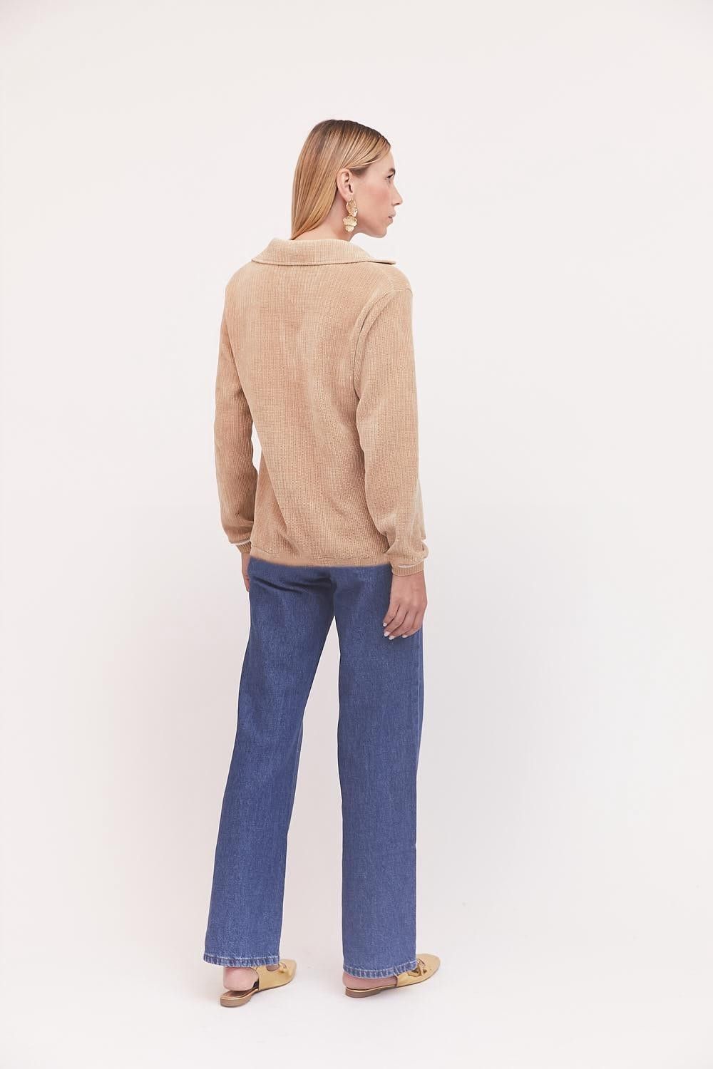 Blusa Polo Chenille