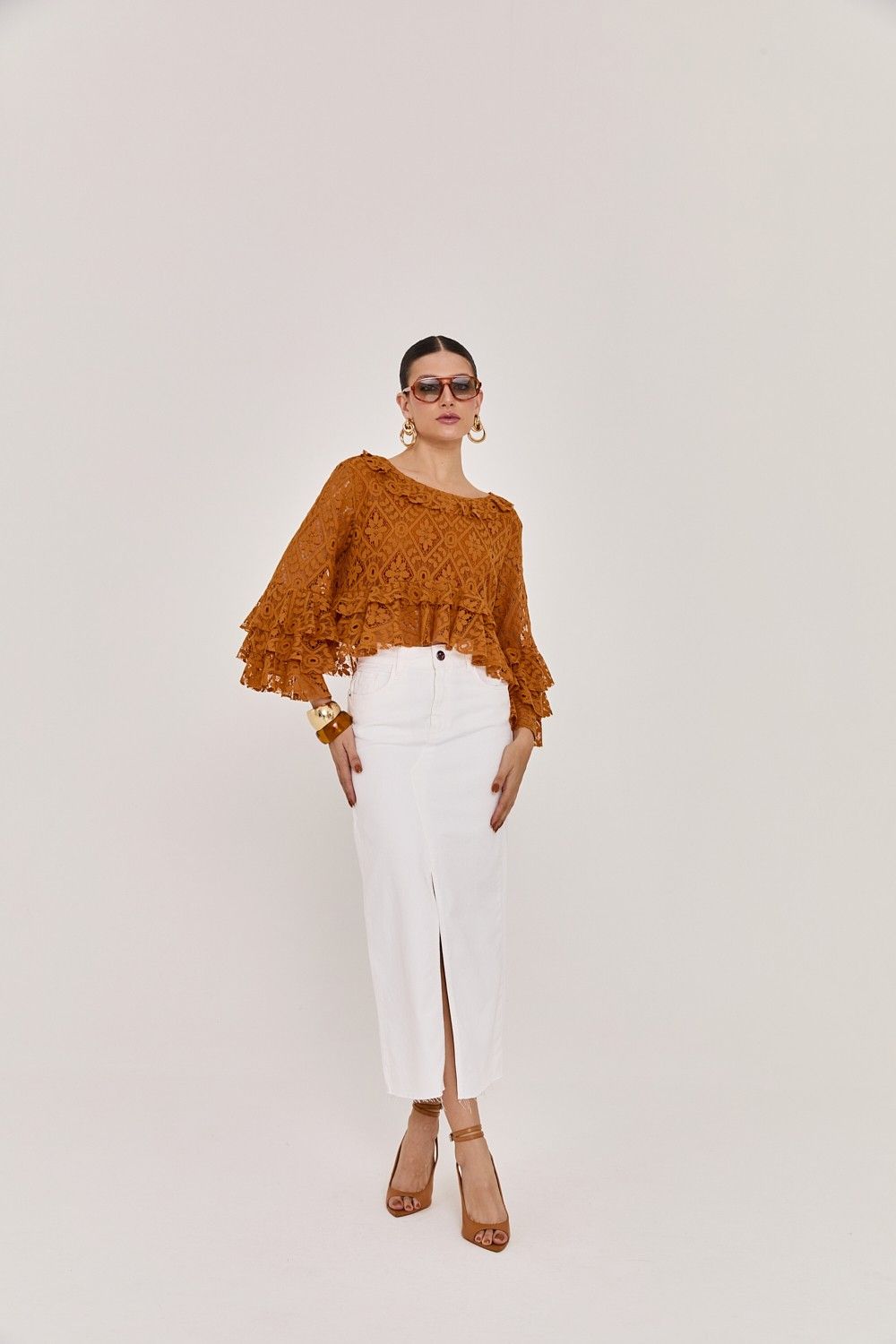 Blusa Babado Rox
