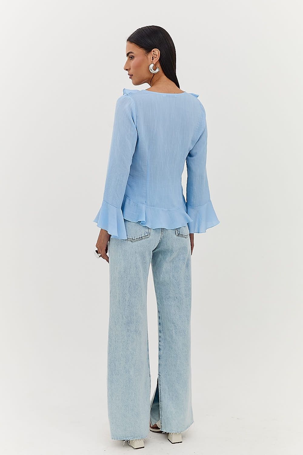 Blusa Feminina Babados e Amarração Lorraine
