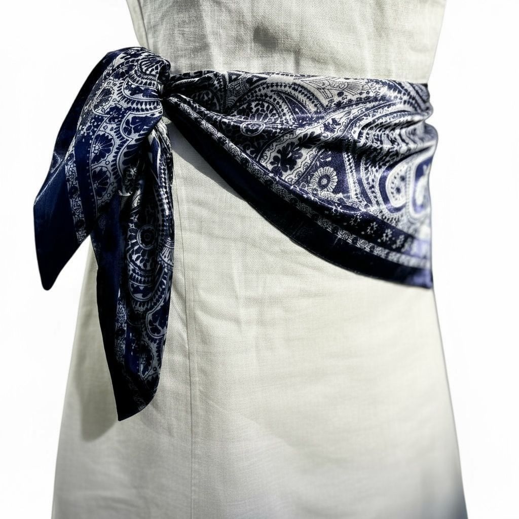 Lenço Paisley Navy