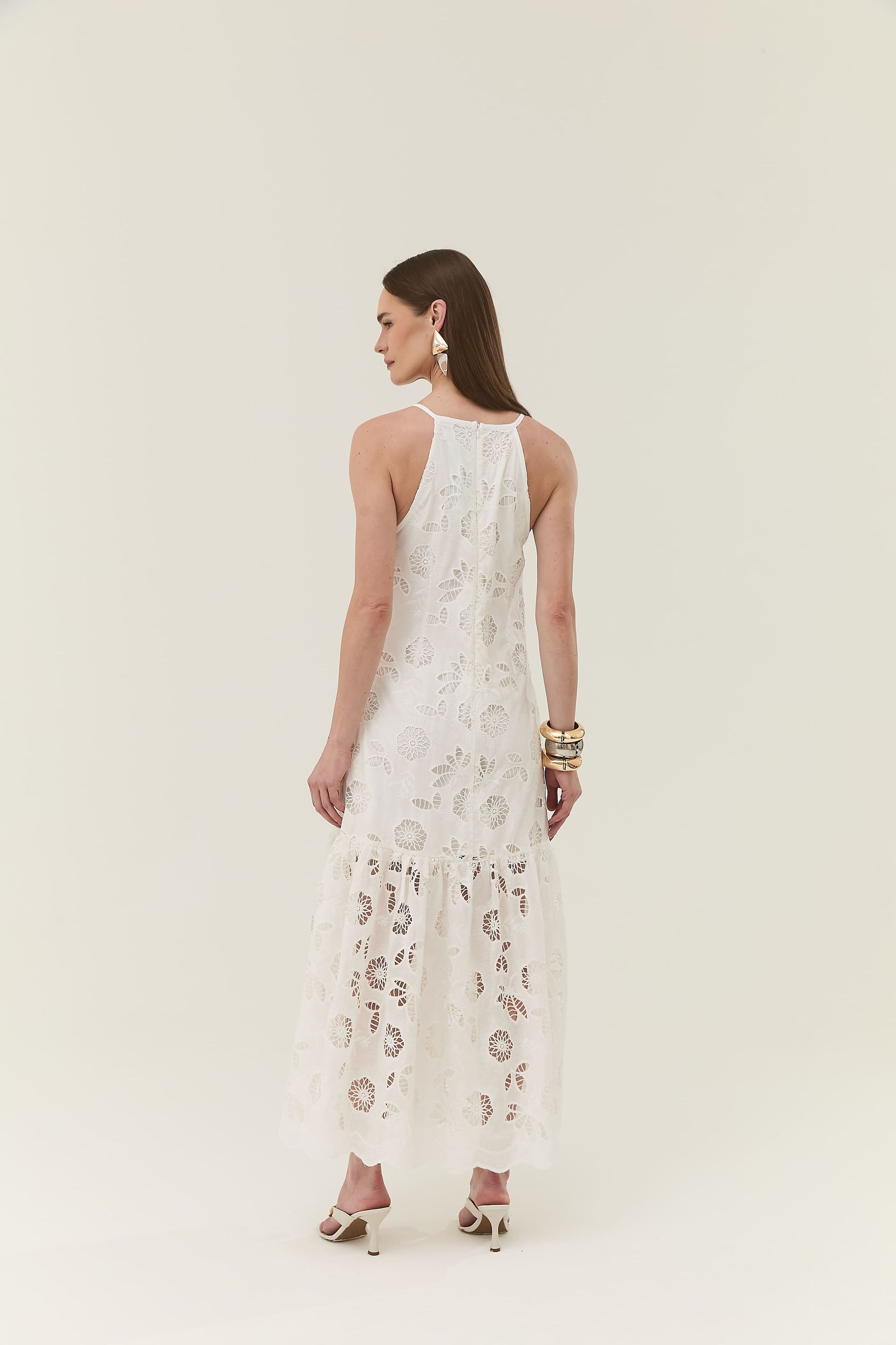 Vestido Midi Halter Manuela
