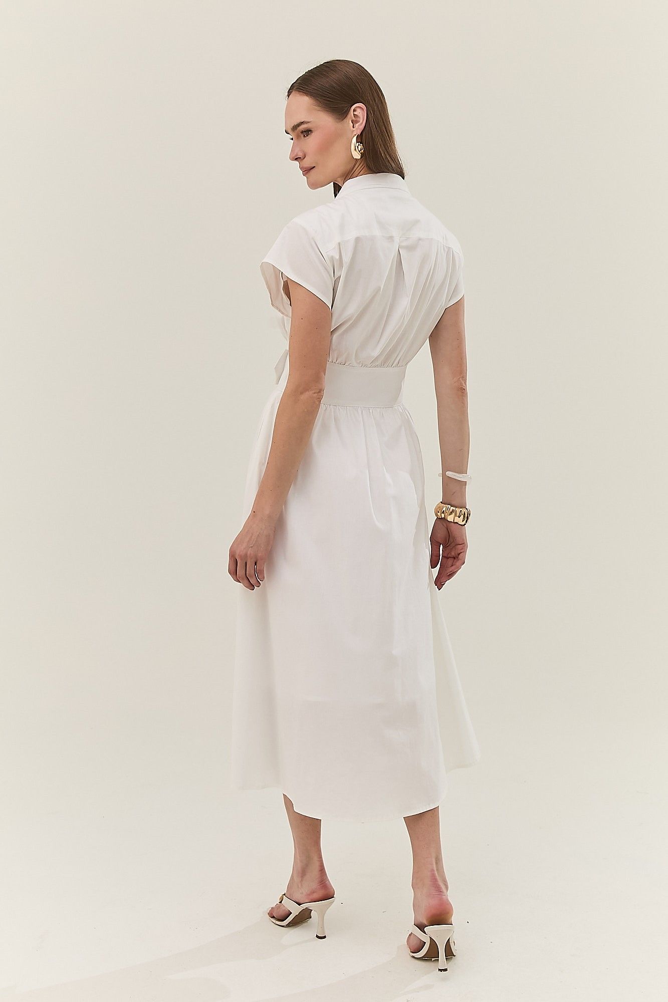 Vestido Midi Tricoline Andreia
