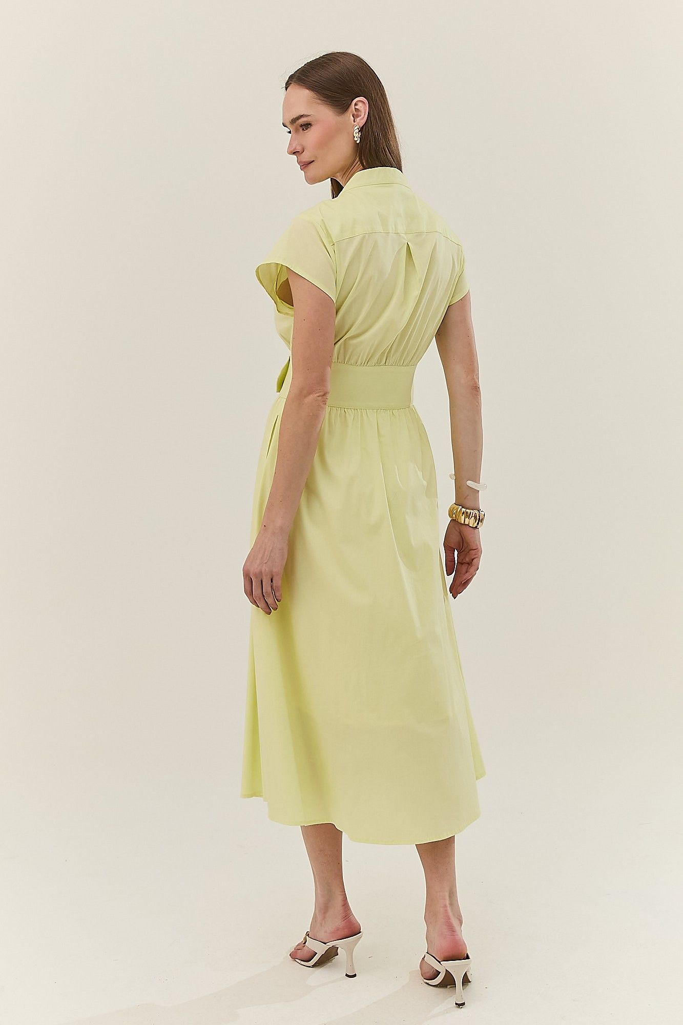 Vestido Midi Tricoline Andreia