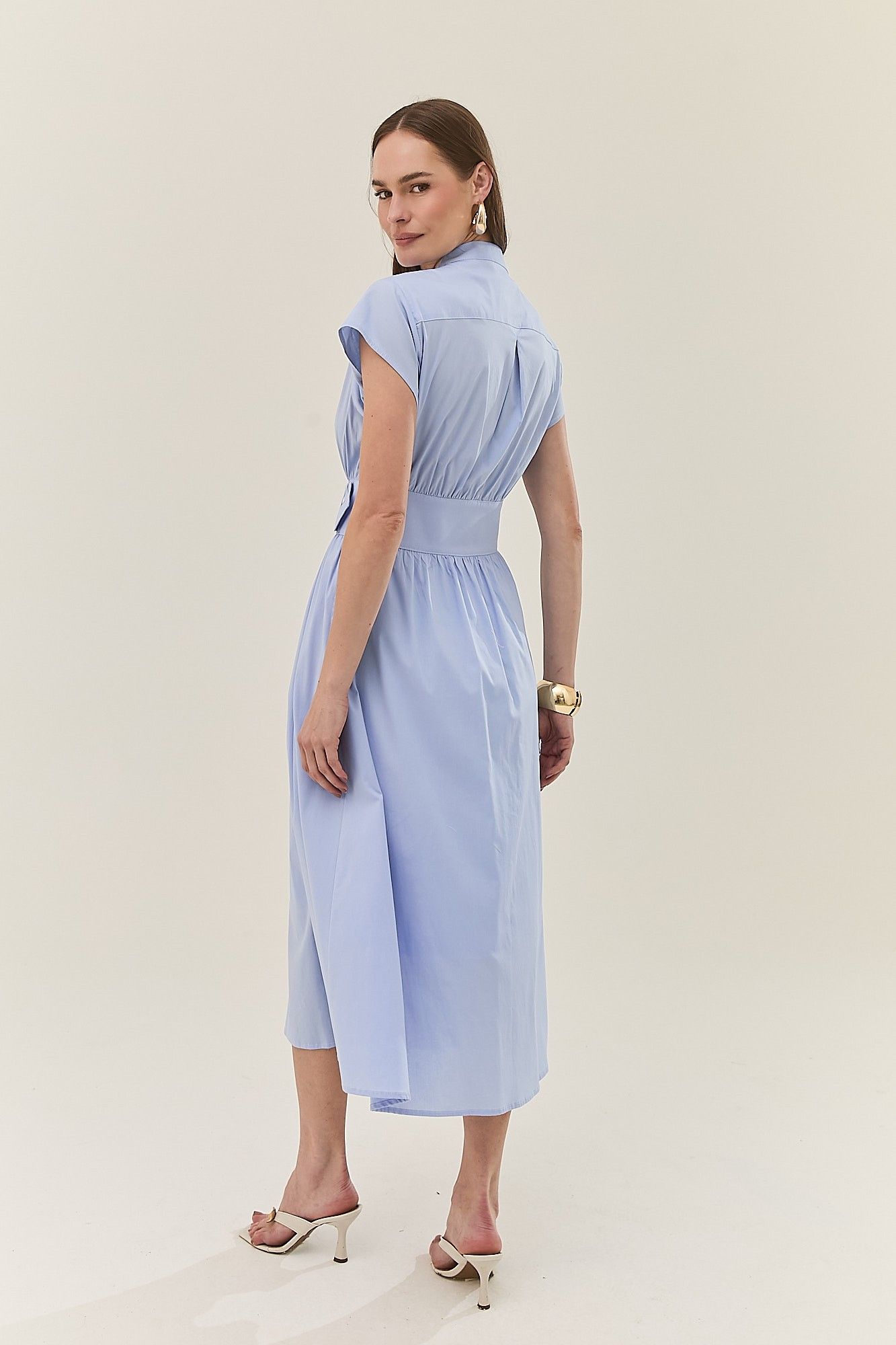 Vestido Midi Tricoline Andreia