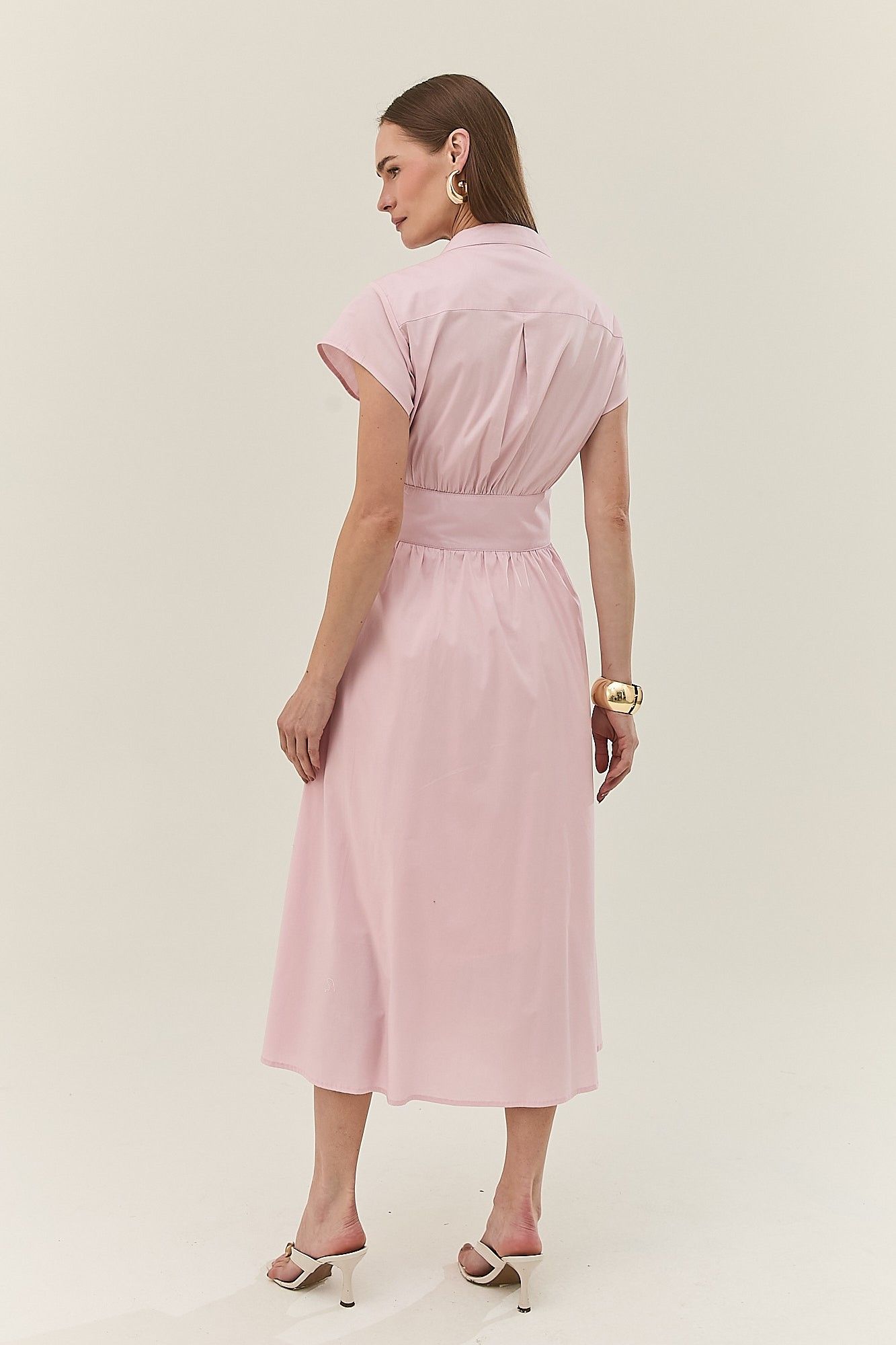 Vestido Midi Tricoline Andreia