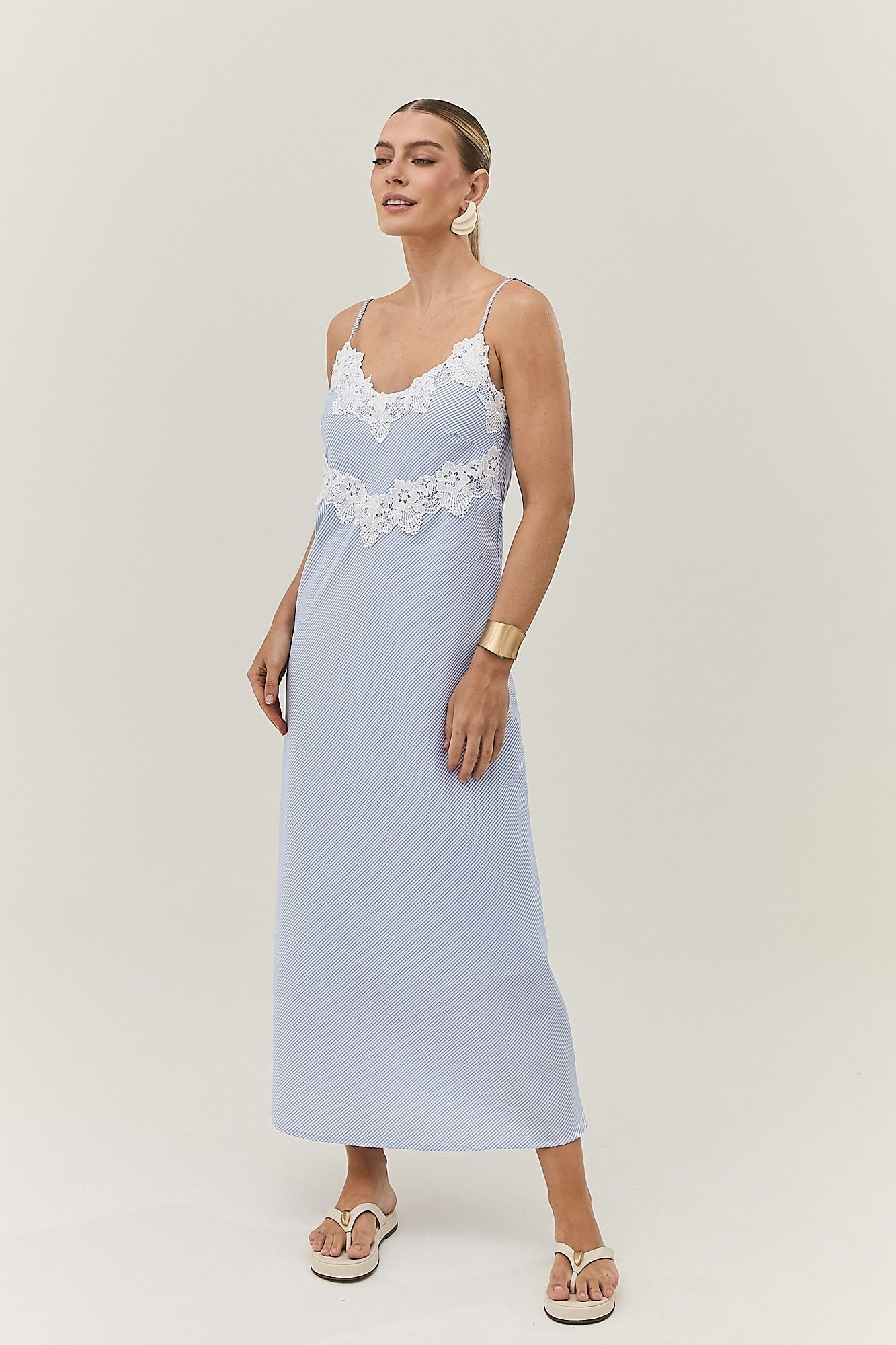 Vestido Alcinha Listrado Marbella