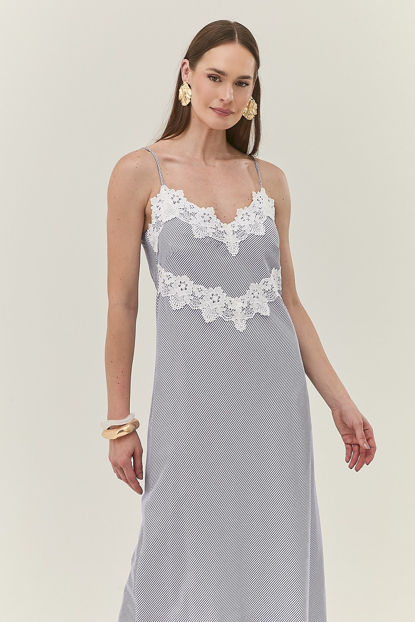 Vestido Alcinha Listrado Marbella