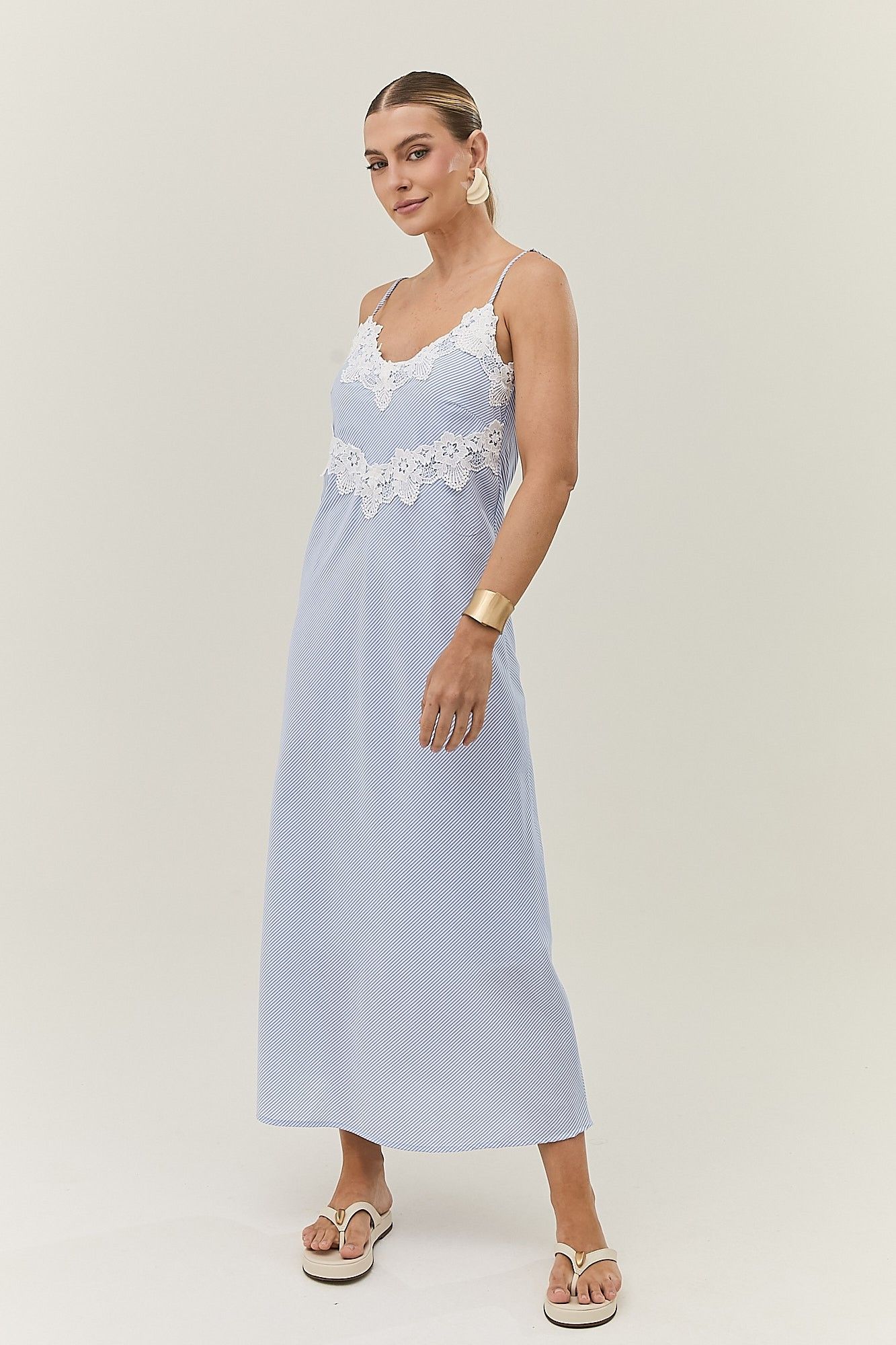 Vestido Alcinha Listrado Marbella