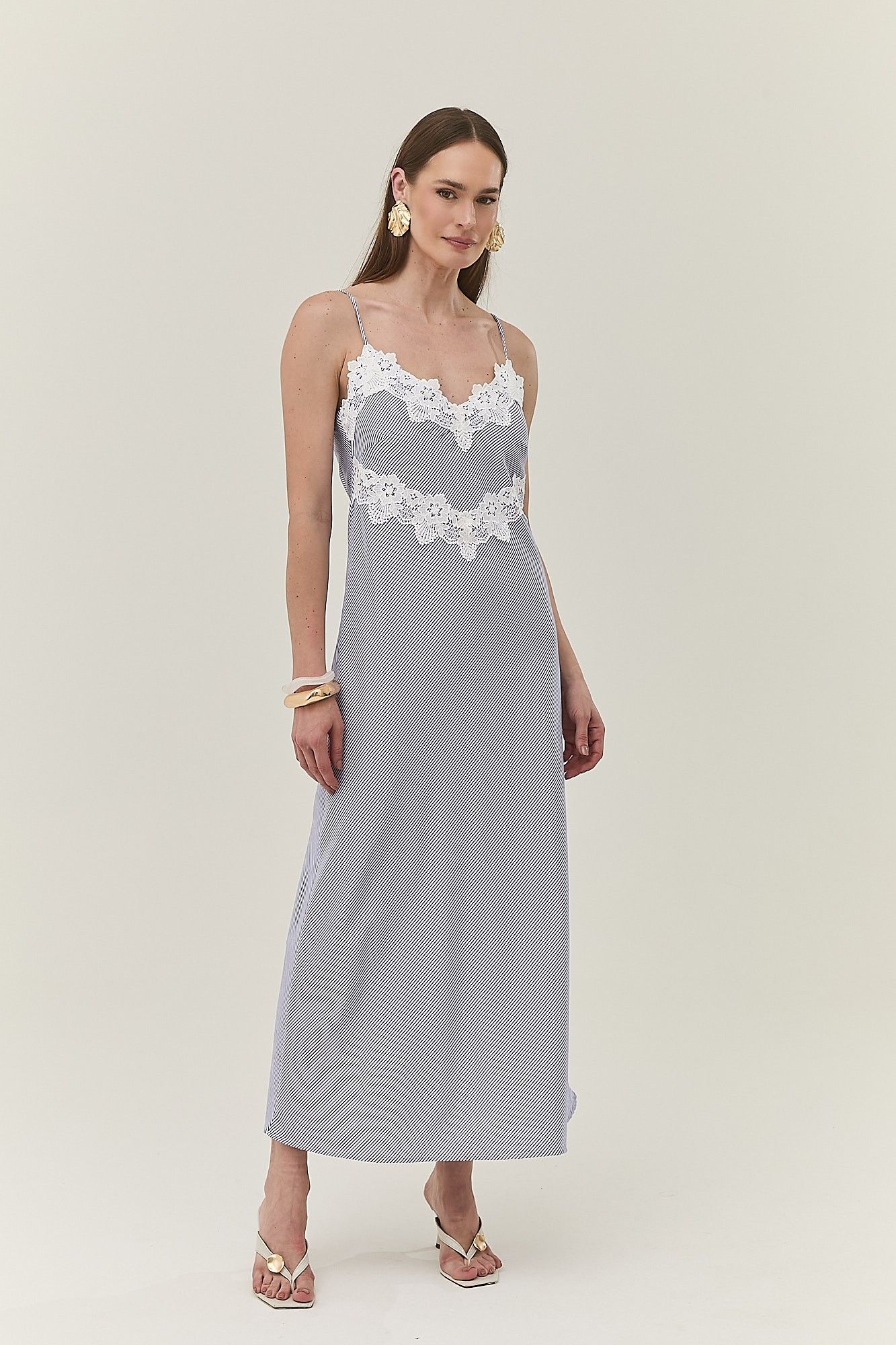 Vestido Alcinha Listrado Marbella