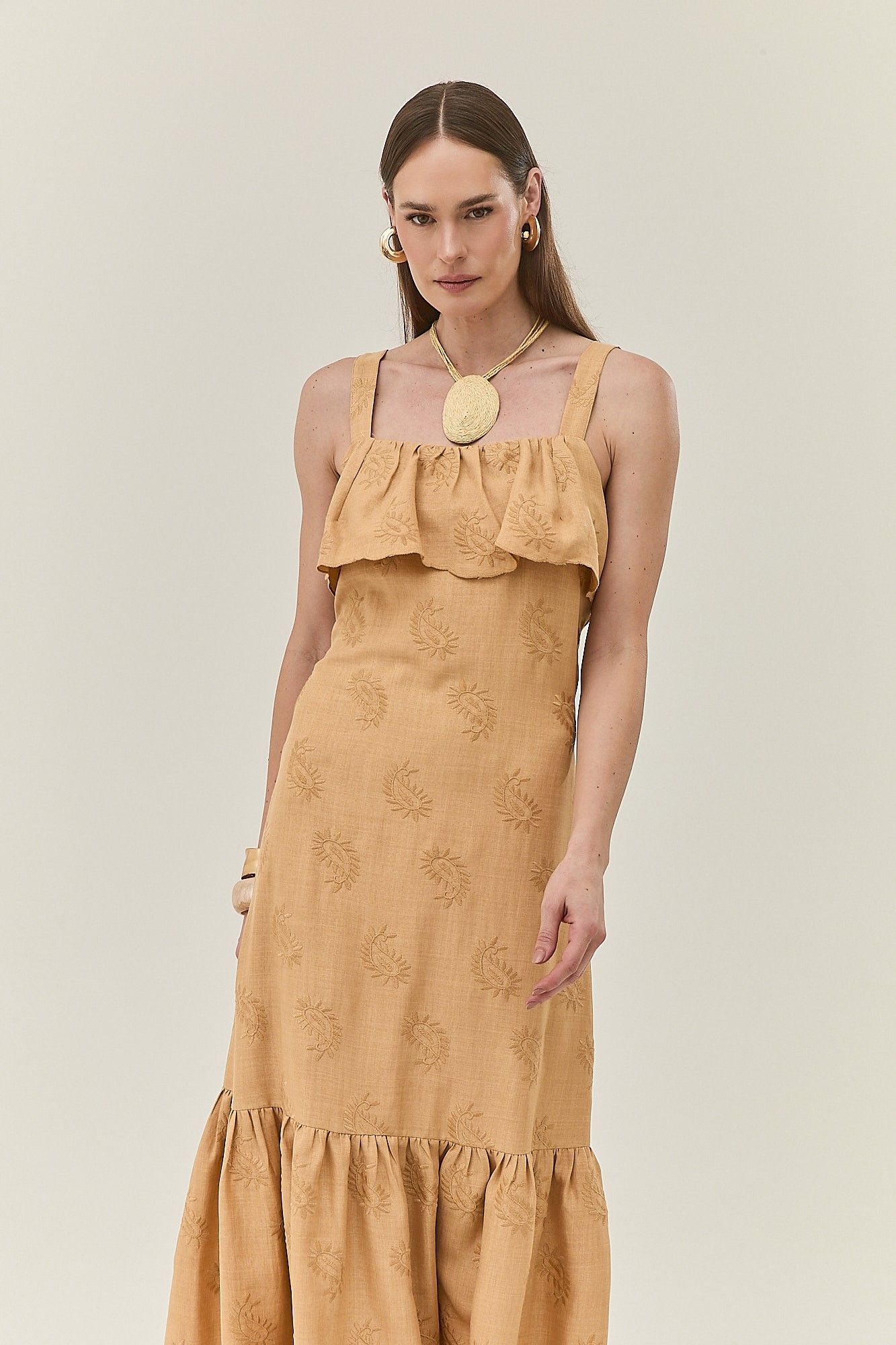 Vestido Pala Bordado Duda