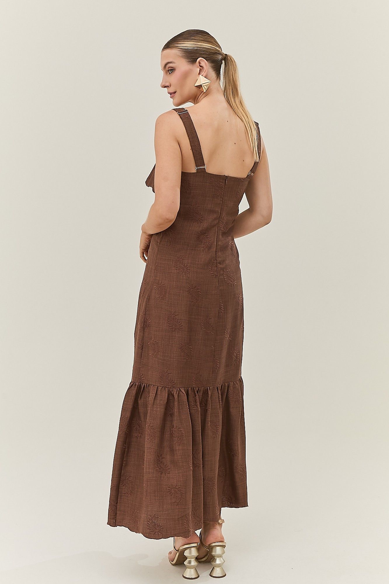 Vestido Pala Bordado Duda