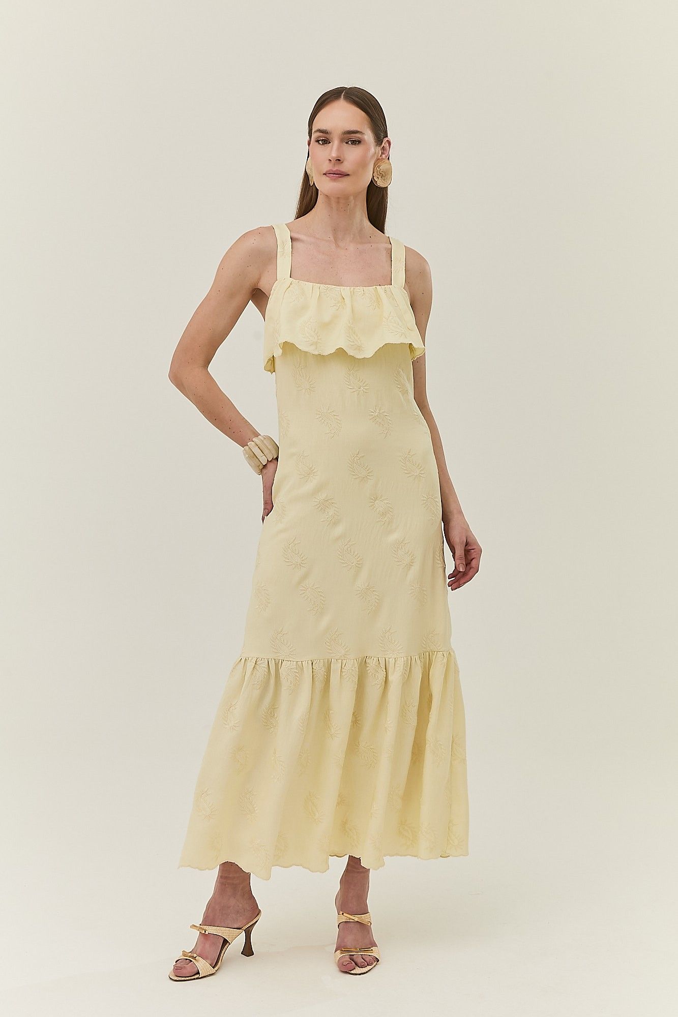 Vestido Pala Bordado Duda