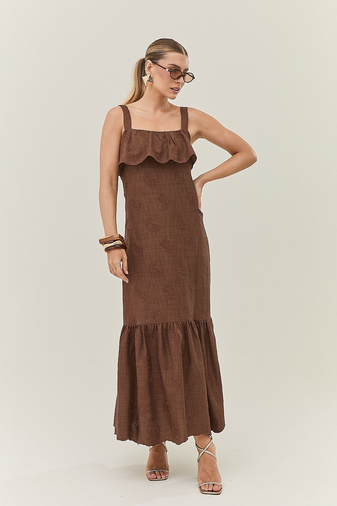 Vestido Pala Bordado Duda