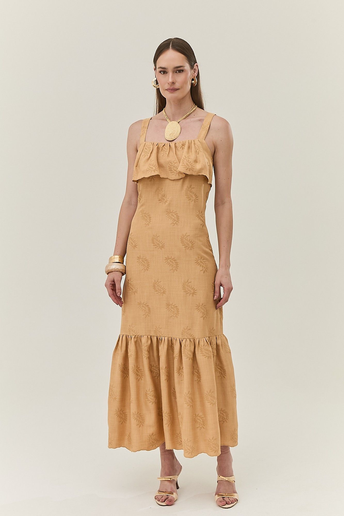 Vestido Pala Bordado Duda