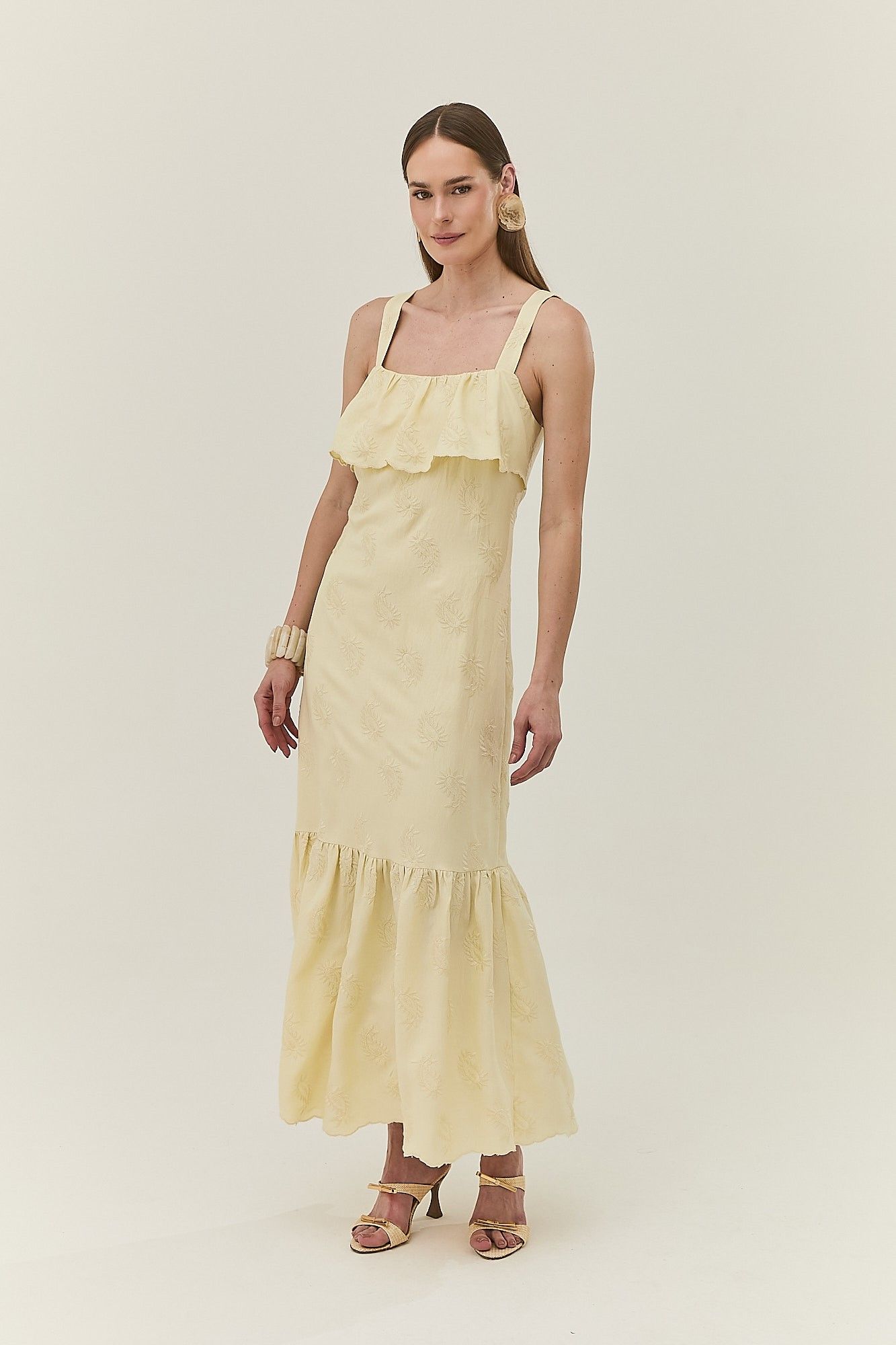 Vestido Pala Bordado Duda