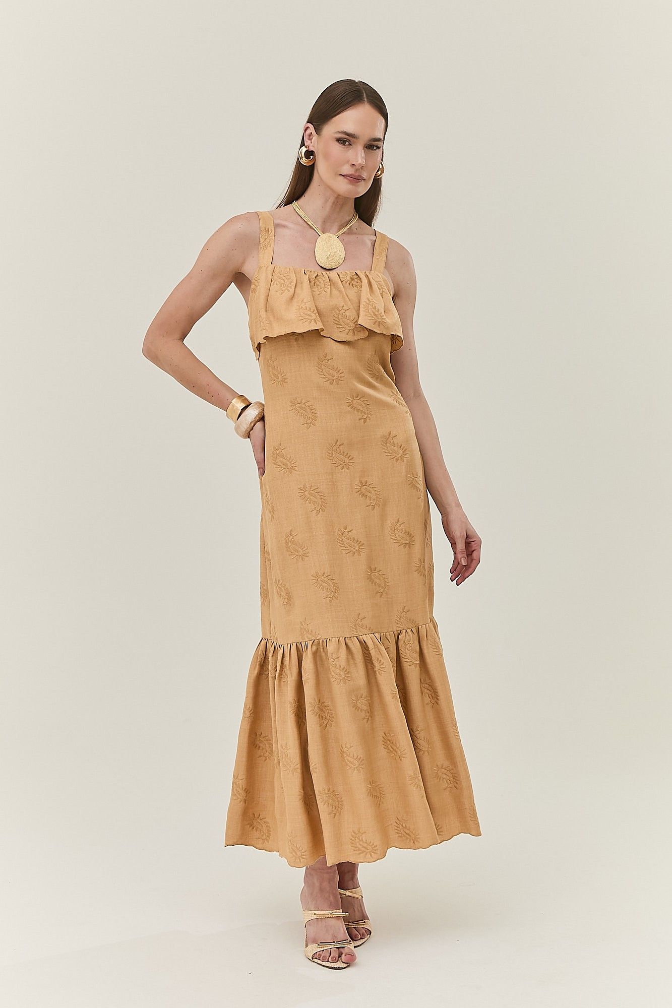 Vestido Pala Bordado Duda