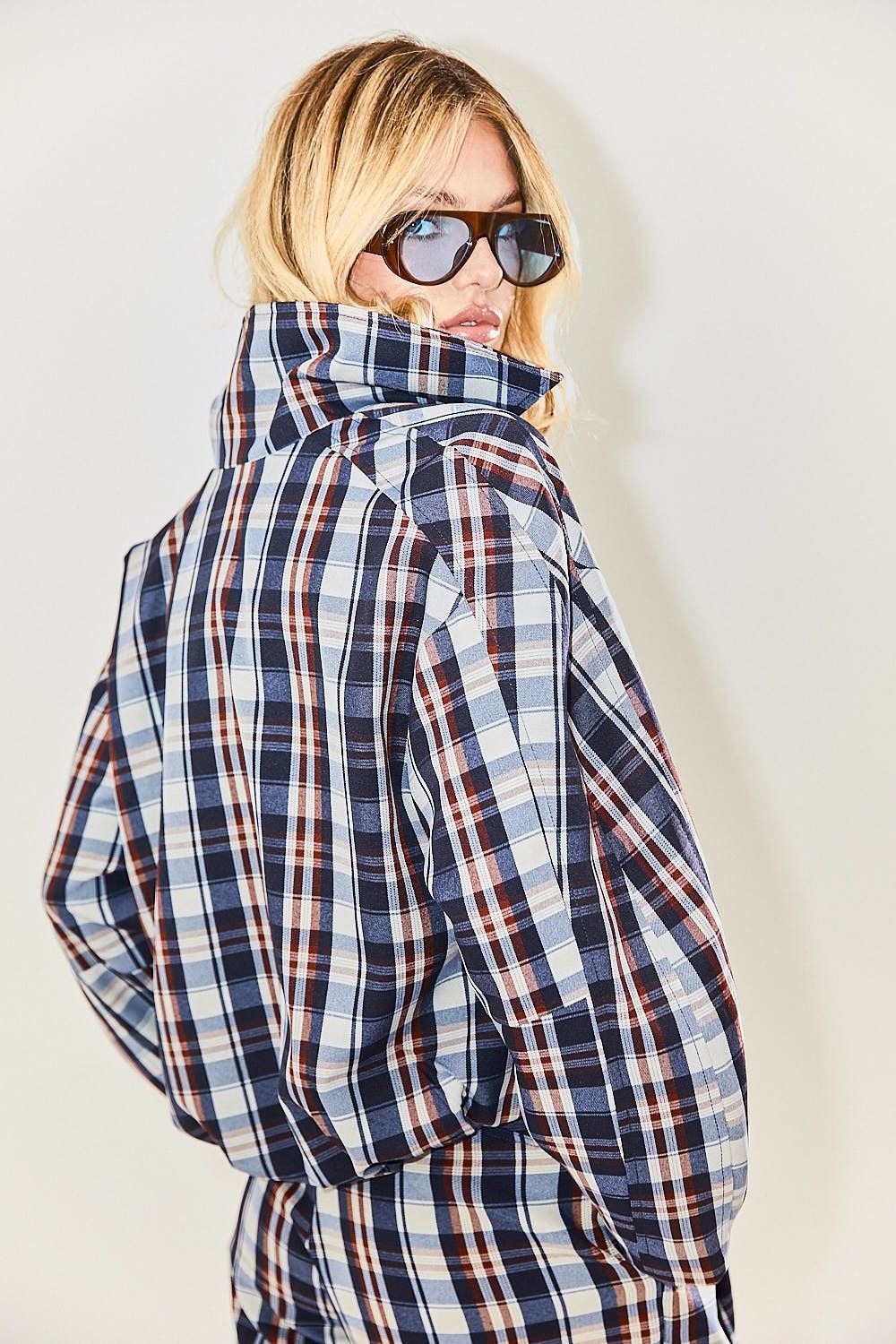 Jaqueta Bomber Feminina Xadrez Mariah