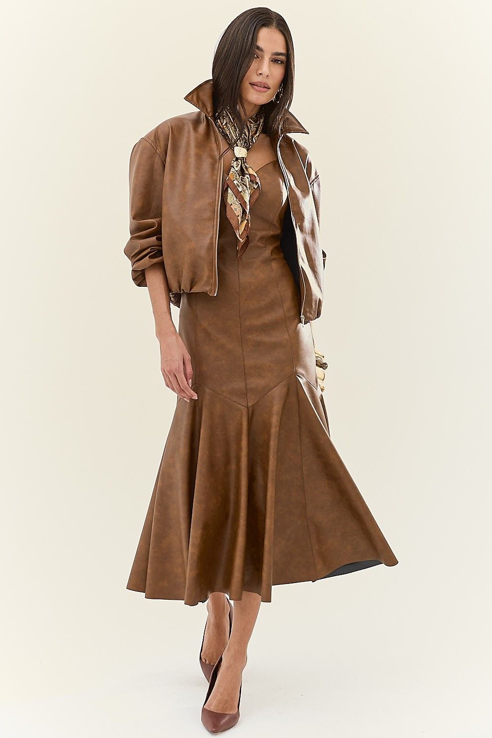 Jaqueta Bomber Feminina Like Leather Stone