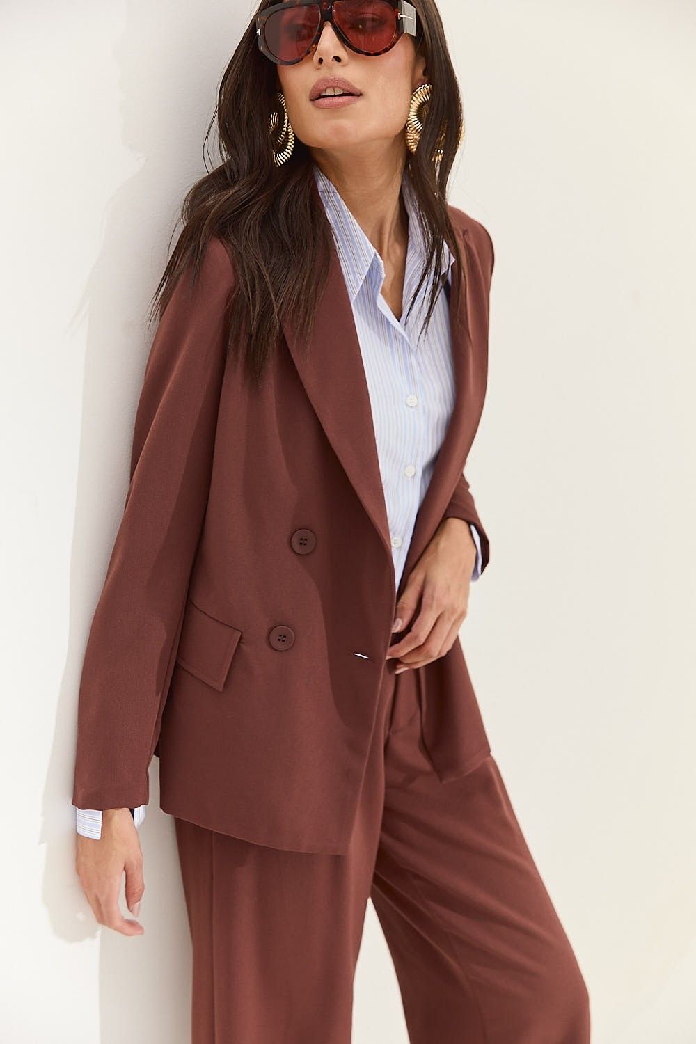 Blazer Alfaiataria Feminino Detalhe Botões Lexi