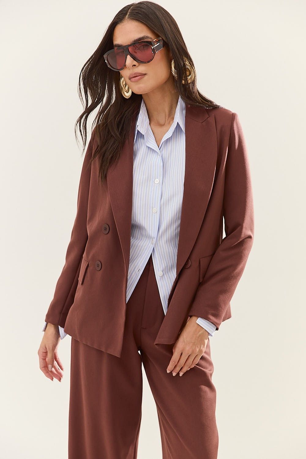 Blazer Alfaiataria Feminino Detalhe Botões Lexi