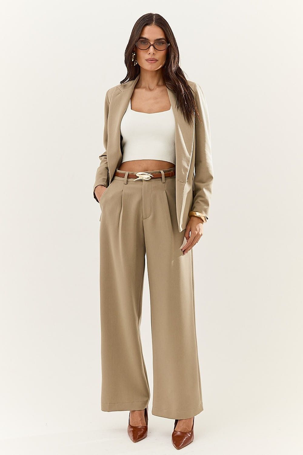 Blazer Alfaiataria Feminino Detalhe Botões Lexi