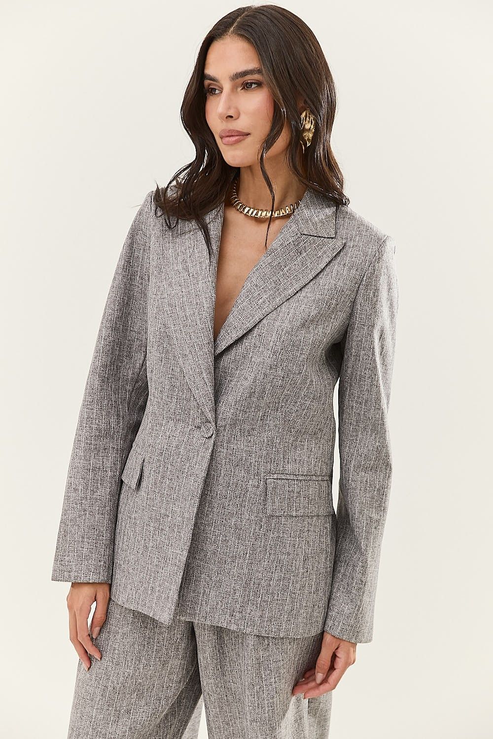 Blazer Alfaiataria Feminino em Tweed Silvia