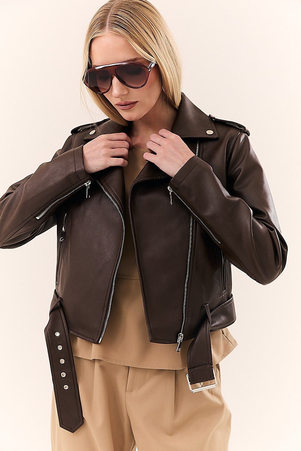 Jaqueta Feminina Motorcycle Like Leather Bia