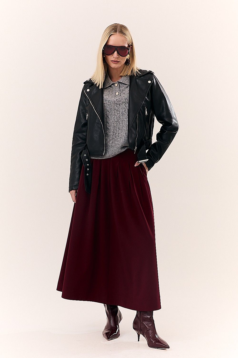 Jaqueta Feminina Motorcycle Like Leather Bia