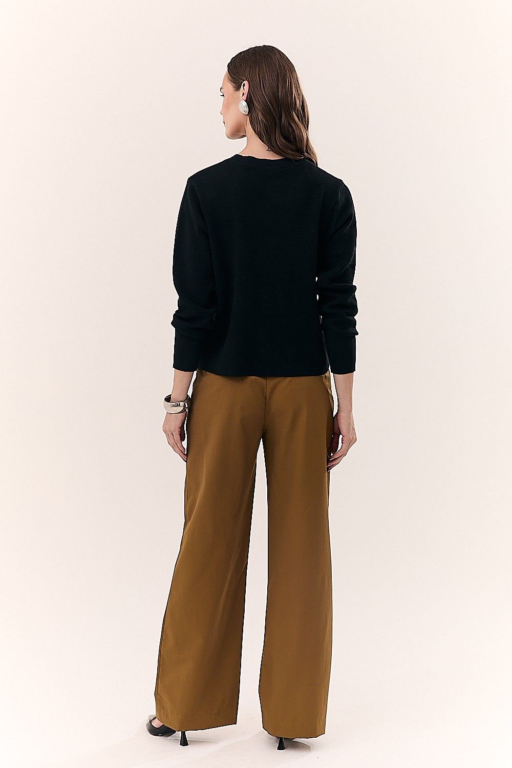Casaco Feminino Clássico Tricot com Botões Nataly