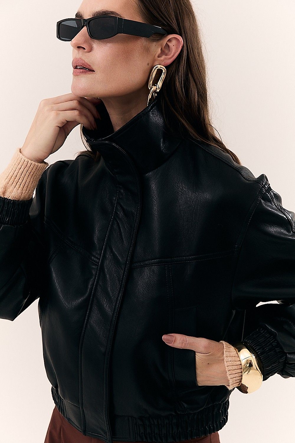 Jaqueta Feminina Trend Like Leather Jennifer
