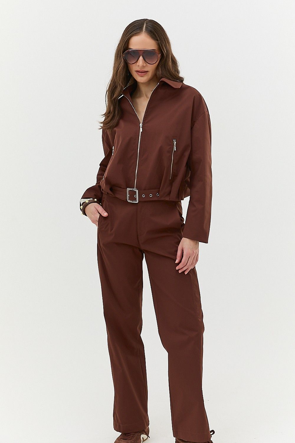 Jaqueta Bomber Feminina com Fivela Melissa