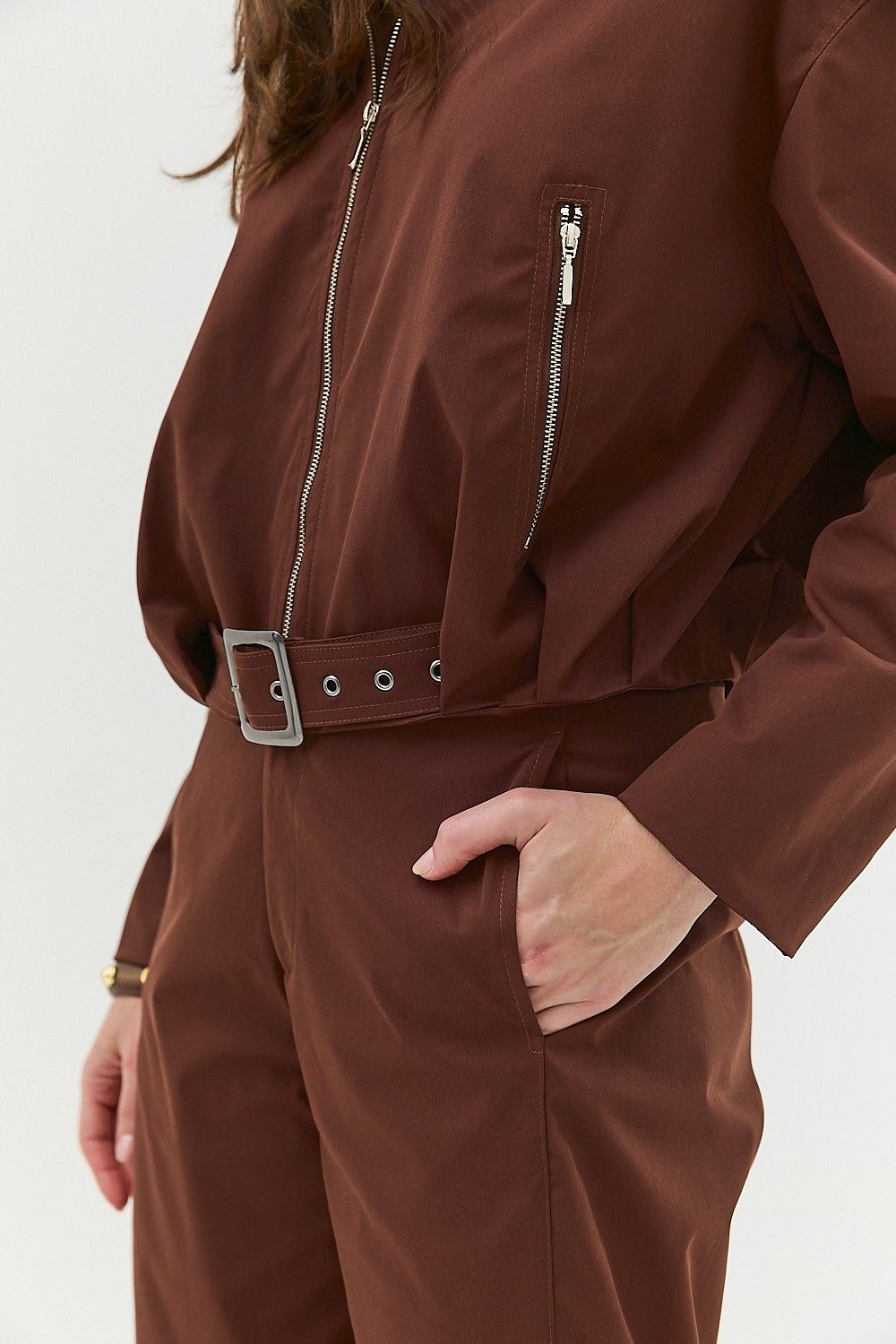 Jaqueta Bomber Feminina com Fivela Melissa