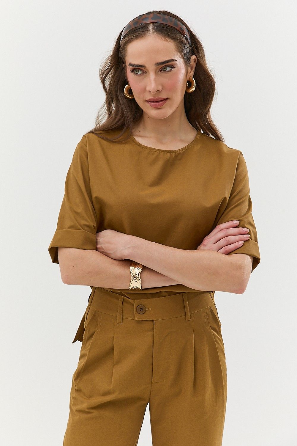 Blusa Básica Feminina em Alfaiataria Roxy