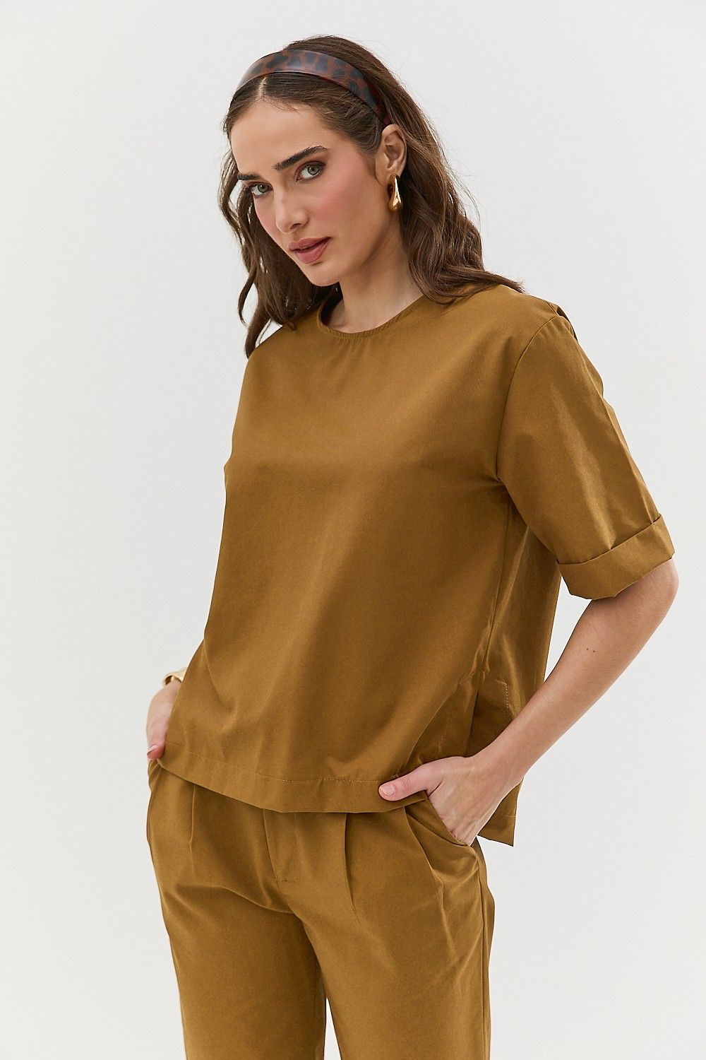 Calça Alfaiataria Feminina com Prega Roxy