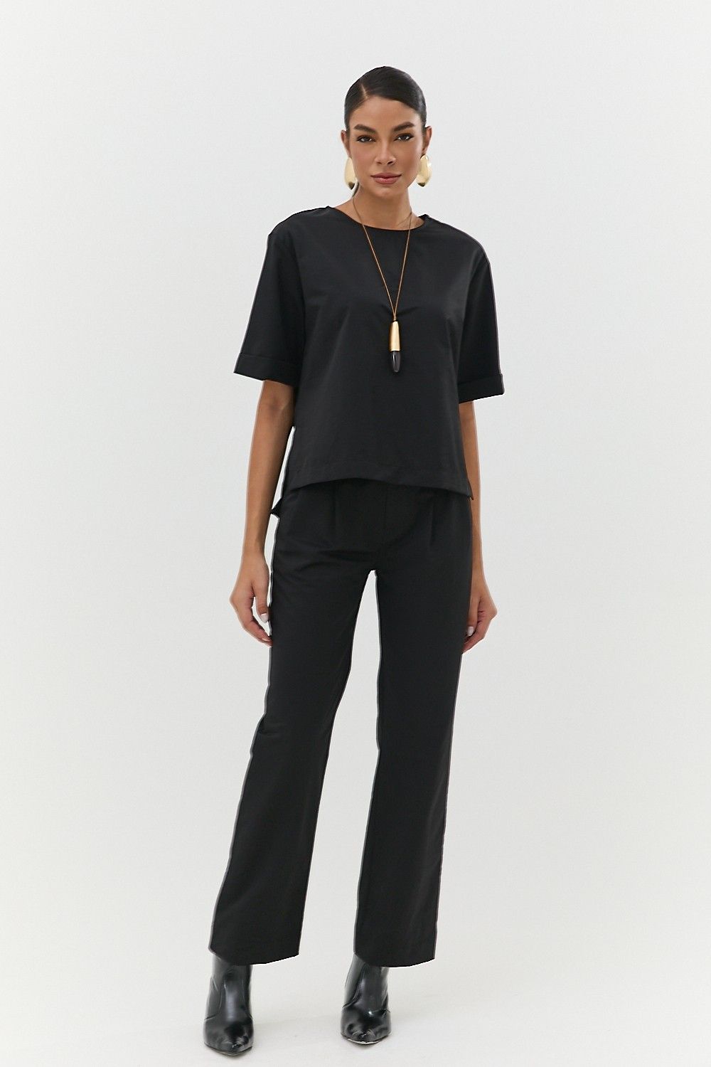 Calça Alfaiataria Feminina com Prega Roxy