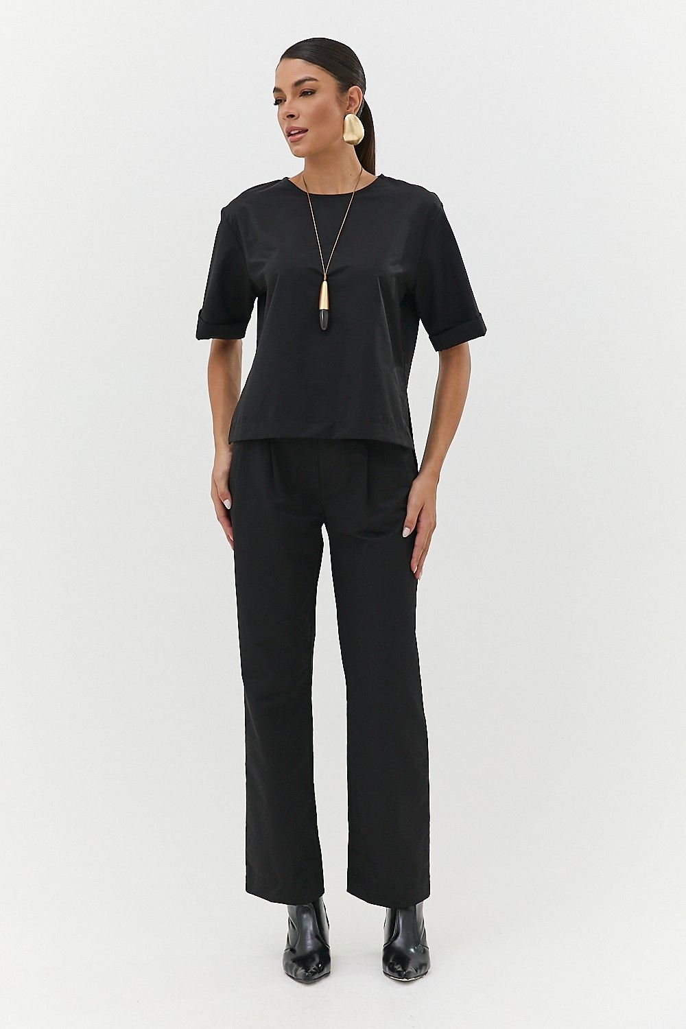 Calça Alfaiataria Feminina com Prega Roxy